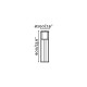 Balise de jardin grise cross 1 ampoule 