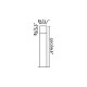 Balise de jardin grise tarraco 1 ampoule 