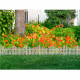 Barrière de jardin blanche 60x32.5cm 4pc 