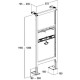 Bâti-support autoportant pour lavabo 