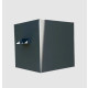 Boite à eau zinc 190x190x190 - Zinc quartz 