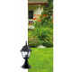 Borne 4 panel, haut, noir 