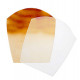 Borne alba, aluminium et verre, marron 