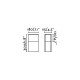 Borne de jardin gris foncé datna 1 ampoule 