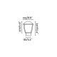 Borne de jardin gris foncé wilma h34 1 ampoule 