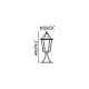Borne de jardin noire paris 1 ampoule 
