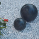 Boule déco jardin granit ø 20 cm – Couleur au choix 
