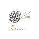 Bouton double de style st germain 