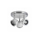 Brilliant- plafonnier 3 spots blanc gu10 3x42w 