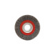 Brosse circulaire fil acier ondulé pour touret 0.30 mm D. 125 mm Al. 16 mm Ep. 20 mm pour métal - Décapage dur - LEMAN - 410.125 