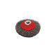 Brosse cuvette pour meuleuse fil acier ondulé 0.30 mm D. 100 mm M14 pour métal - Décapage dur - LEMAN - 520.100V 