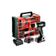 Perceuse-visseuse sans fil - BS 18 L Set - METABO - avec 2 batteries 18V2.0Ah - chargeur - coffret et accessoires - 614051710 