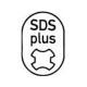 Burin SDS-plus avec douille de fixation SDS-plus, Modèle : Gouge à flancs, Larg. : 22 mm, Long. 250 mm 