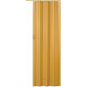 Porte accordéon pliante pvc salle de bain extensible coulissante largeur 80 cm - Couleur au choix Brun-clair