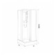 Cabine de douche portes coulissantes 80x80x200cm rimini 