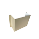 Cache trop plein alu 200x170x80 - Couleur au choix RAL 1015 - Ivoire clair