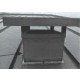Chapeau de ventilation 200X200 ZINC VZ - Coloris, diamètre et option grille anti oiseau au choix  