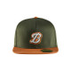 Casquette à bord plat 92321149 - Couleur au choix Rouille/Vert forêt