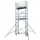Echafaudage roulant aluminium 4.9 m, CENT414815 