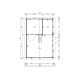 Chalet de Jardin VICTORIA 20m² - Epaisseur des Murs : 44mm - Mezzanine Echelle Incluse - Serrure a Cle - Double Vitrage - Chalet en Bois 