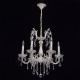 Chandelier beige classic 6 ampoules 97 cm 