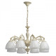 Chandelier beige classic 8 ampoules 83 cm 