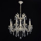 Chandelier beige classic 8 ampoules 98 cm 