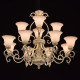 Chandelier beige country 12 ampoules 230 cm 