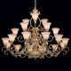 Chandelier beige country 21 ampoules 260 cm 