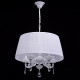 Chandelier blanc elegance 5 ampoules 90 cm 