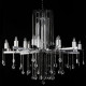Chandelier chromé crystal 18 ampoules 205 cm 