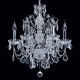 Chandelier chromé crystal 6 ampoules 93 cm 