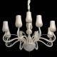Chandelier chromé elegance 12 ampoules 130 cm 