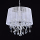 Chandelier chromé elegance 5 ampoules 108 cm 