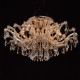 Chandelier doré crystal 6 ampoules 40 cm 