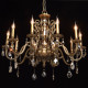 Chandelier laiton classic 10 ampoules 183 cm 