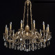 Chandelier laiton classic 12 ampoules 240 cm 