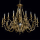 Chandelier laiton classic 15 ampoules 205 cm 