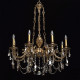 Chandelier laiton classic 8 ampoules 220 cm 