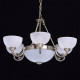 Chandelier laiton classic 8 ampoules 90 cm 
