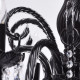 Chandelier noir classic 6 ampoules 100 cm 