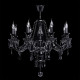 Chandelier noir classic 8 ampoules 80 cm 