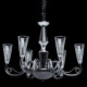 Chandelier noir elegance 6 ampoules 132 cm 