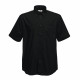 Chemisette de travail fruit of the loom oxford manches courtes Noir