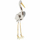 Cigogne en métal 35 x 9 x 74 cm 