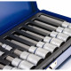 Coffret 18 douilles 6 pans clés allen BTR 3 à 14mm 1/4 1/2 30,55 et 75 mm       Gris 