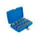 Coffret de douilles gear lock - bgs technic - 12,5 mm - 19 pcs - 2152 