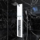 Colonnne de douche à hyrdomassage - 22x125cm - en verre trempé avec plaque inox Alpha - Couleur au choix Blanc
