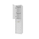 Colonne de salle de bain scandinave blanc à suspendre - h150xp25xl35cm - NORDIK TEGNINGER Aurlane - LAV486 