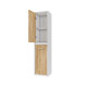 Colonne de salle de bain scandinave blanc à suspendre 151x35x24 - NORDIK NATURLIG Aurlane - LAV487 